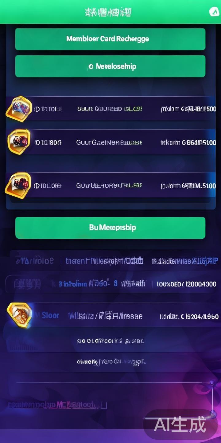 泛亚电竞平台快速充值会员卡的详细操作流程及步骤指南 在充值页面,选择“会员卡充值”或“购买会员”选项。